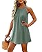 WIHOLL Bathing Suit Cover Up for Women Summer Fashion 2026 Scoop Neck Beach Wear for Women Green L