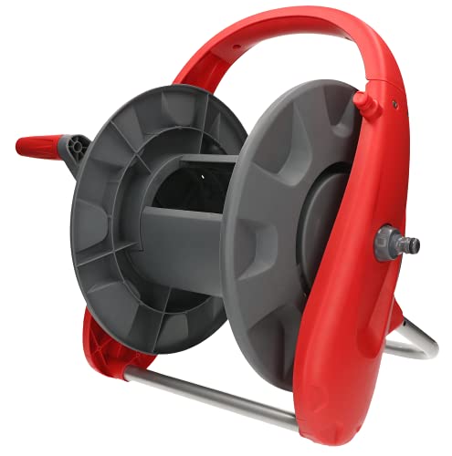 KOTARBAU Schlauchtrommel 50m Verzinkt - Praktischer Schlauchaufroller Für Garten & Haus