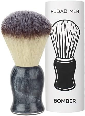 RUBAB MEN Shaving Brush for Men |Bomber Edition| Super Soft Cruelty Free Bristles & Premium Ergonomic Handle Handcrafted with Passion
