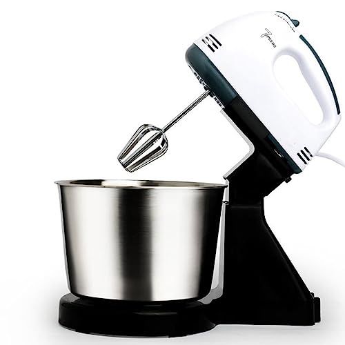 Batidora De Pie Para Repostería Batidora Y Procesador De Alimentos 5 Velocidades Batter De Acero Inoxidable Para Pasteles, Masas, Pan, Postres Y Mucho Más, De Mano Y De Sobremesa, Doble Uso 1,7 L