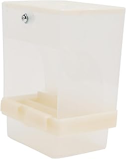 FUOYLOO 1 pç caixa de alimentos anti-derramamento recipiente transparente alimentador automático para animais de estimação alimentador de pássaros aviário automático alimentador de pássaros papagaio alimentador de pássaros alimentador de pássaros caixa de alimentação de pássaros pombo