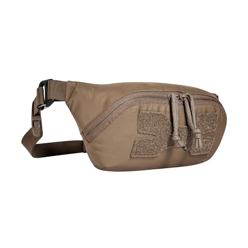 Tasmanian Tiger TT Hip Pouch leichte, Taktische Hüft-Tasche mit Netz-Fächern und abnehmbarem Bauch-Gurt in Molle einhängbar, kompakt faltbar; Coyote Brown