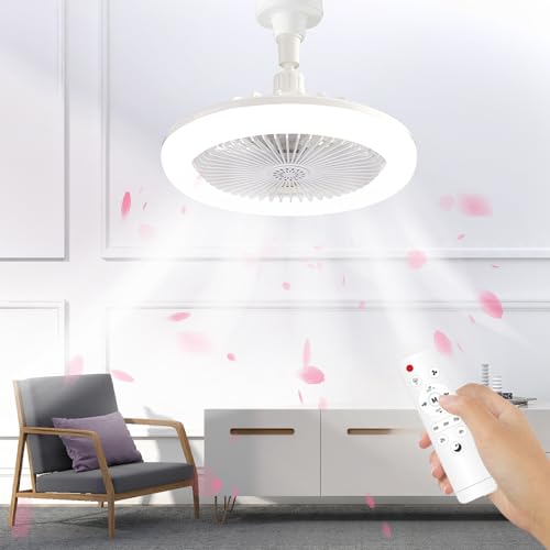 ZoneYan Ventilador de Techo con Luz y Control