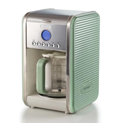 Ariete 1342, Cafeteira Vintage Verde, de 4 a 12 xicaras, Programá...