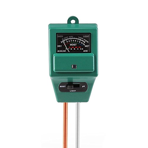 Medidor de pH de suelo Easycat, sensor de humedad 3 en 1, medidor de luz solar, kit de prueba de pH para el hogar y el jardín, plantas, granja, interior/exterior