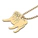 DALANE Edelstahl Niedlichen Mops Hund Halskette 18k Vergoldet Anhänger Haustiere Welpen Schmuck Geschenke für Frauen Mädchen Hundeliebhaber Charms (Vergoldeter Mops)