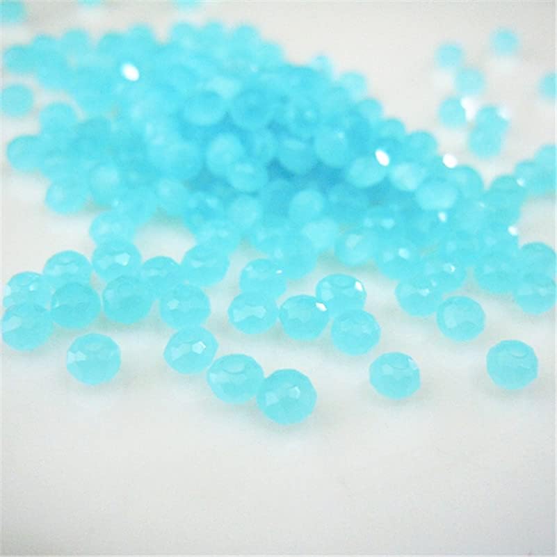 Miniatura 1 de U Pick Color - 1700 cuentas de cristal facetadas Rondelle de 0.079 pulgadas (0.079 in), cuentas redondas espaciadoras sueltas para fabricación de