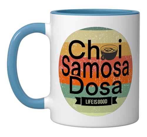 India Indian Food Desi Humor Chai Samosa Bollywood Funny Ceramic