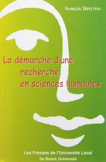 Démarche d'une recherche en sciences humaine, 2e edition [Paperback] Depelteau, François