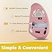 Urby Left Handed Mouse, Vertical Left Handed Ergonomic Wireless Mouse, Ideal for Lefty Users, Gaming & Office Use, Compatible with Windows/macOS/iPadOS. Pink