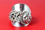  Blumen Ring 800er Silber Besteckschmuck Ring, ca. 64 (20,5)