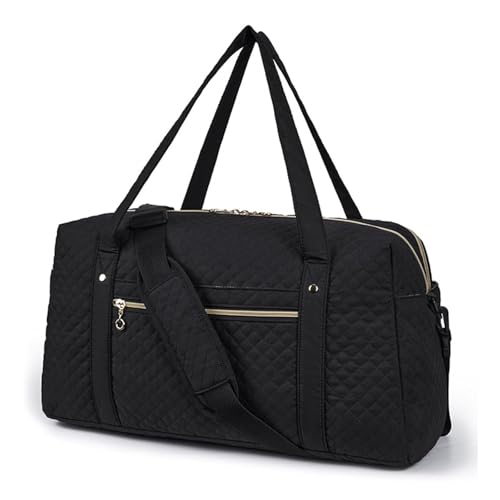 RIGHT AWAY Travel Duffle Bag Quilted Weekender Overnight Bag for Women