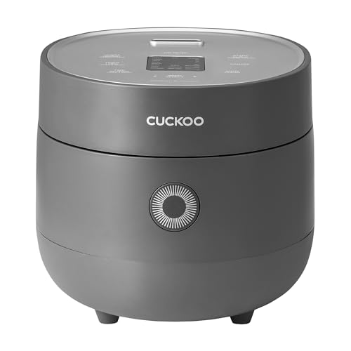 CUCKOO Micom Fuzzy Logic Rice Cooker, 12-Cup Cooked, Gray, CR-0675FG