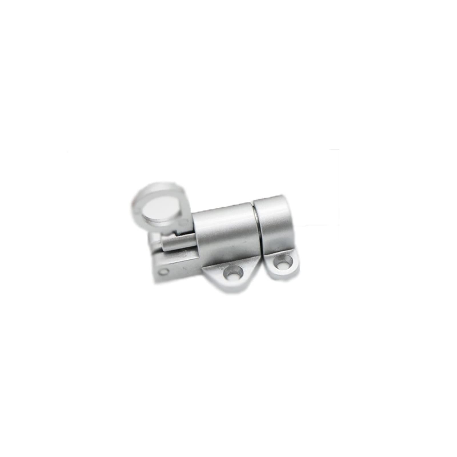 SFJSFIMQ Door Locks and Latches Aluminum Alloy Window Gate Pull Ring Spring Bounce Door Bolt Automatic Latch Lock Window(Nero)