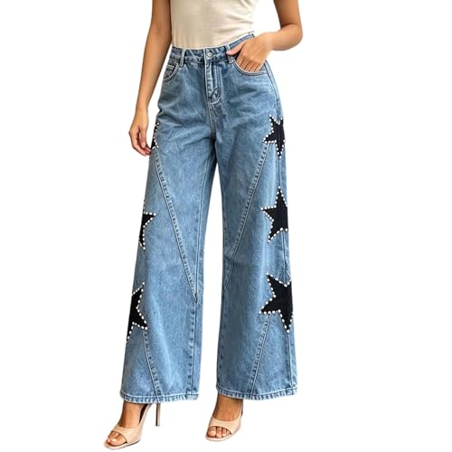 Jean femme jambe droite taille haute qui affine la silhouette