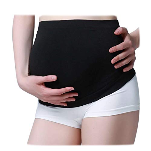 Mejores review On-line Ropa bellies - solo los mejores. 29 Surrui Esponja falsa para el vientre del embarazo, falso ombligo, accesorios de película para embarazadas, Negro cubierta, M