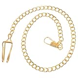 Klassische Handwerkskunst: Die ​pocket watch and chain aus Gold handgefertigt für einen authentischen Vintage-Look – ideal als elegantes Detail zu Anzug oder Weste ​Praktische Ästhetik: Mit der ​pocket watch chain lassen sich Taschenuhren sicher befe...