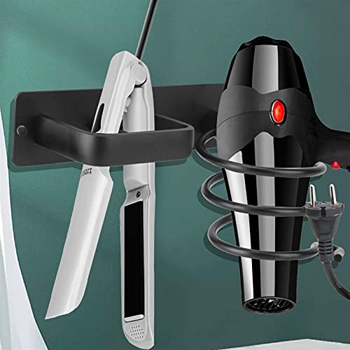 Support sèche-cheveux mural et lisseur pour optimiser le rangement de douche