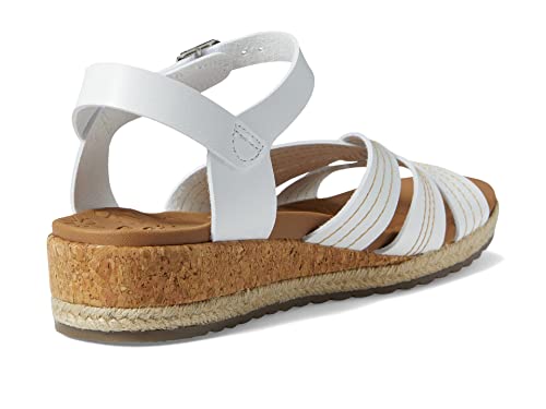 Skechers Women's BREEZIE Sandal, White, 6
