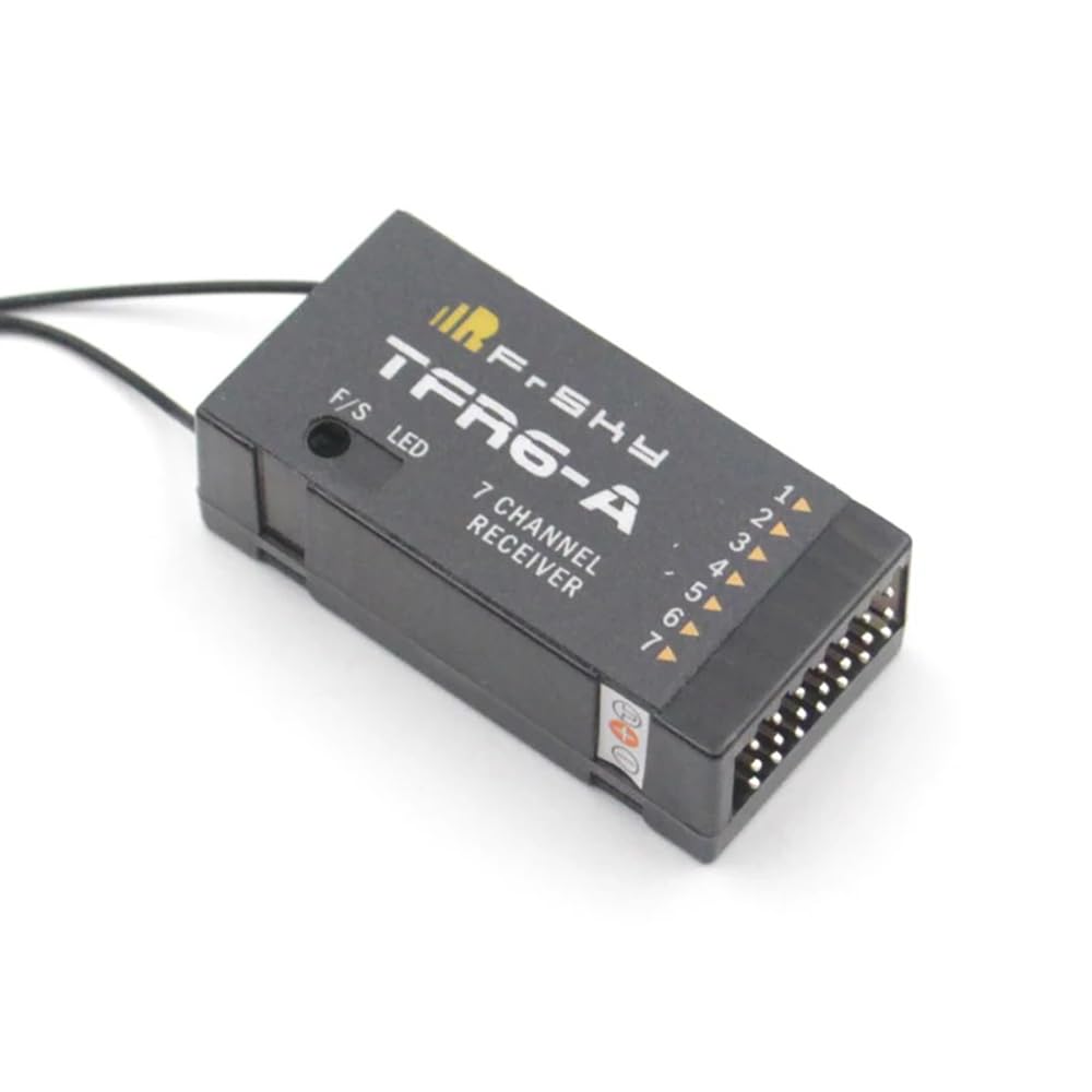 SPARKHOBBY Frsky tfr6a tfr6-a récepteur 7 canaux 2,4 ghz Compatible fasst Module futaba t14sg t8fg pour Drones FPV télécommandés (TFR6-A)