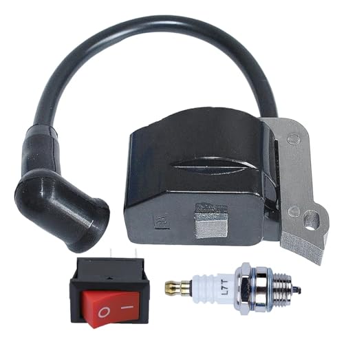 LAERNPU Module de Bobine d'allumage for Stihl FS38 FS55 FC55 FS45 FS46 KM55 HS45 remplace 41404001308 Interrupteur Universel de Bougie d'allumage