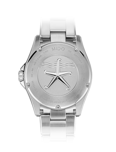 Image of MIDO Ocean Star 200C - Swiss Automatic Diving Watch for Men - 42.5mm Stainless Steel Case - Rotating Ceramic Bezel - Wave-Design Dial with Day,Date Calendar