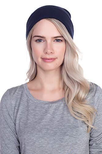 Image of Top Level Beanie Men Women - Unisex Cuffed Plain Skull Knit Hat Cap