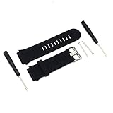 MOTONG Garmin Forerunner 920XT Replacement Band - MOTONG Silicone Strap Replacement Band for Garmin Forerunner 920XT (Silicone Black)