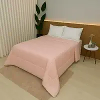 Edredom Casal e King 100% Algodão 400 Fios Dupla Face Grosso para Inverno – Antialérgico e Aconchegante (Rose,King)