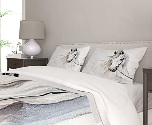 AVJWWD Bedding Duvet Cover Set 3D Print Horse Quilt Cover Bedding Sets 135×200cm - Image 3