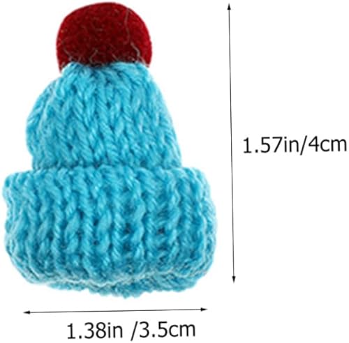 Miniatura 6 de 20 piezas de mini sombrero, decoración de Navidad, manualidades, tiene mini muñecos de nieve, accesorios de bricolaje, manualidades, decoración de