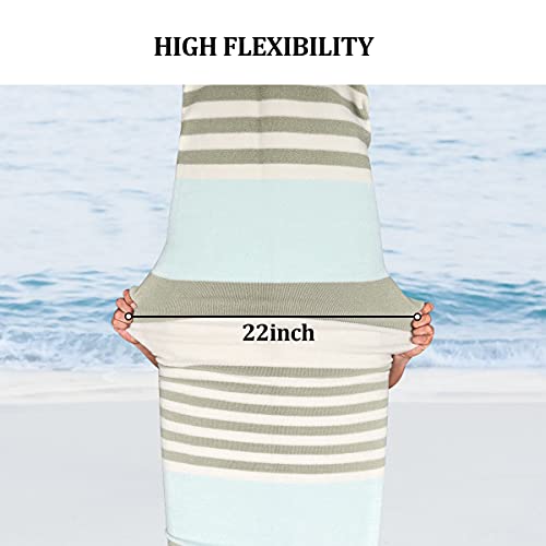 Woowave Surfboard Sock Cover Anti-Uv Board Bag Quick Dry Anti-Collision Protective Bag For Outdoor Travel, Suitable For All Types Of Boards (Size 6'6, Green, Shortboard) #TOP6