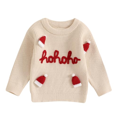 Springcmy Baby Jungen Mädchen Weihnachten Übergroßer Strickpullover...