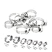 80pcs 8mm-51mm Hose Clips Pipe Clamps Fixed Tool Stainless Steel Hoop Clamp Hose Clamp Stainless Steel Automotive Pipes Clip