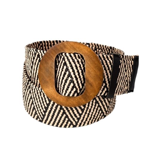 Straw Elastic Waist Woven Belt Fashionable Women's Waist Belt Straw Belts for Women