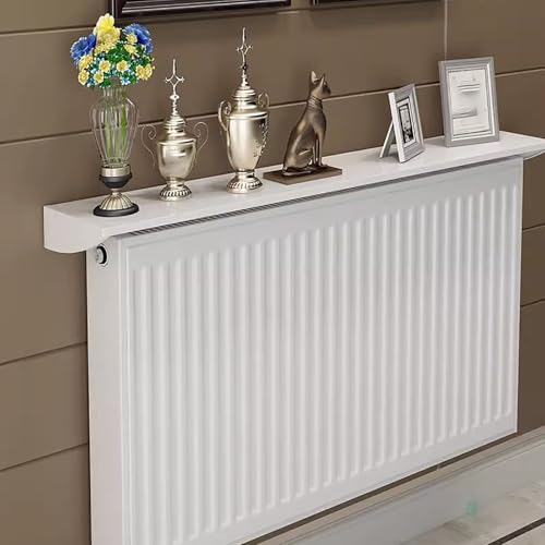 Étagère de radiateur sans perçage, 60 cm, support mural décoratif pour la maison, le bureau, rangement peu encombrant au-dessus du radiateur, installation facile, design moderne, parfait pour les