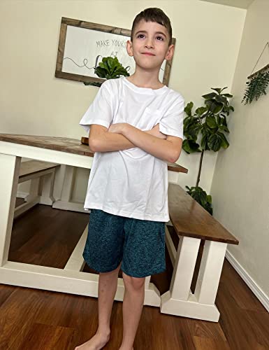 Boyoo Boys 3 Pack Athletic Shorts Quick Dry Sport Active Youth Performance Basketball Shorts With Pockets #TOP2