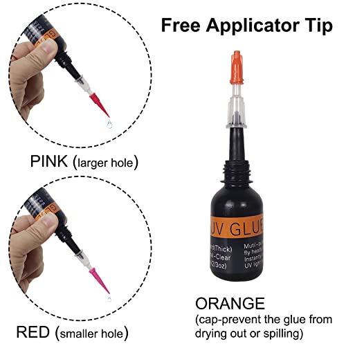 Riverruns Uv Clear Glue Three Glue Formula Thick,Thin And Super Flew +12 Led Power Light Fly Tying For Building Flies Flies Heads Bodies And Wings Tack Free Special Introductory Sale! #TOP1