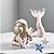Generic BGBWBFBR Handmade Mermaid Statue Set with Blue and White Starfish: A Beautiful Addition to Your Home Décor, ry-001