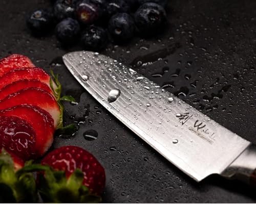 Image of Wakoli EDIB Small Santoku Knife, 4.7-Inch Damascus Santoku Kitchen Knife