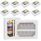 【Polyvalence d'Utilisation】 Optimisé pour les professionnels de la pâtisserie et les particuliers. Adapté aux macarons, bonbons artisanaux, pâtisseries thématiques, etc. La boîte à macarons avec fenêtre s'intègre à tous les besoins.