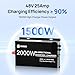 DC HOUSE 2000W Pure Sine Wave Inverter + 48V 25A Lithium Battery Charger, 3 AC Outlets, 48V DC to 120V AC Power Supply for Off-Grid Power, Home Backup, Outdoor Power Stations, Golf Carts Batteries