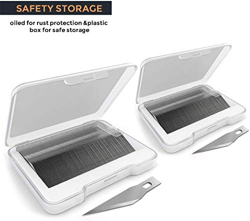 image for Nicpro 240 PCS Hobby Blades Set SK-5, Art Utility #11 Blades Refill Cu