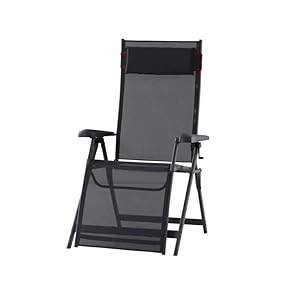 Weichers Relaxliege Gartenliege Liegestuhl klappbar wetterfestCampingliege Outdoor Campingstuhl Stuhl Liege Hocker für Garten und Camping (Aluminium, Relaxliege)