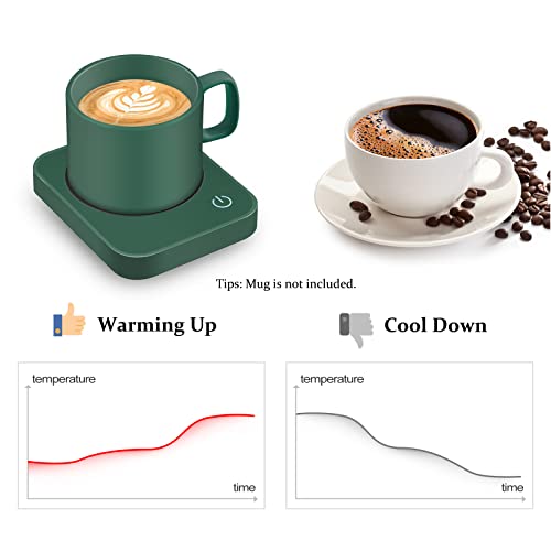 image for VOBAGA Coffee Mug Warmer for Desk with Auto Shut Off & 3-Temp Settings