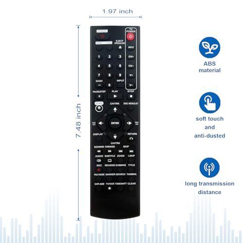 Télécommande de rechange LG AKB36097101 pour combiné DVD VCR de salon