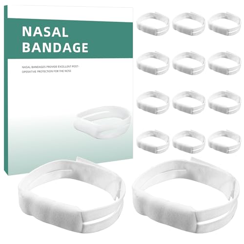 Nasenverband 14 Stück Nasen Verband Nach Op Nasenschleuder Elastische Ohrschlaufen Nasenbandage Hohe Saugfähigkeit