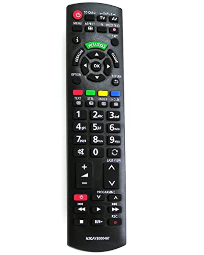 Télécommande de rechange pour téléviseur Panasonic Viera N2QAYB000487