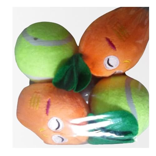 ApexHive Interactive Dog Chew Toy Set, Durable Squeaky Tennis Ball & Carrot Design for Teeth Cleaning Pet Grinding - Image 4