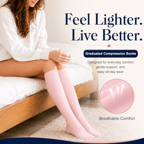 Image of COOLOVER Copper Compression Socks for Women and Men(6 Pairs)-Best Support for Running, Athletic, Travel